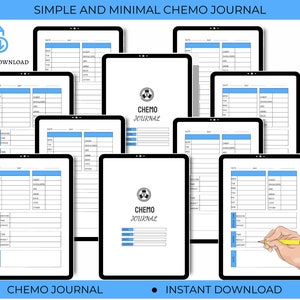 Editable Chemotherapy Journal Printable, Cancer Patient Treatment Organizer, Cancer Caregiver Planner, Medical Binder | PDF
