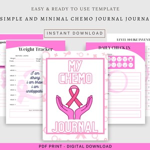 Editable Chemotherapy Journal Printable, Cancer Patient Treatment ...