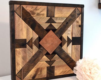 Barn Wood Quilt Block Wall Decor Rustic Art - Etsy