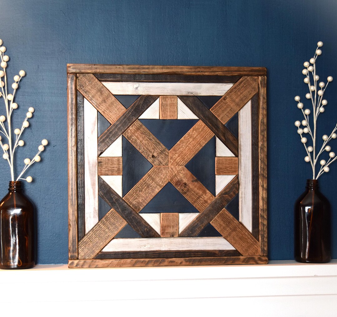 Wood Quilt Block | Barn Quilt | Rustic Wood Wall Art | Western Decor ...
