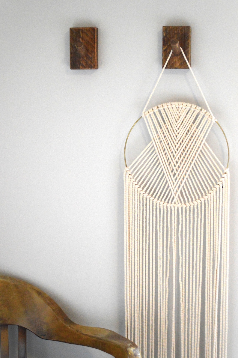 Rustic Reclaimed Wood Wall Hook Western Decor Primitive Etsy