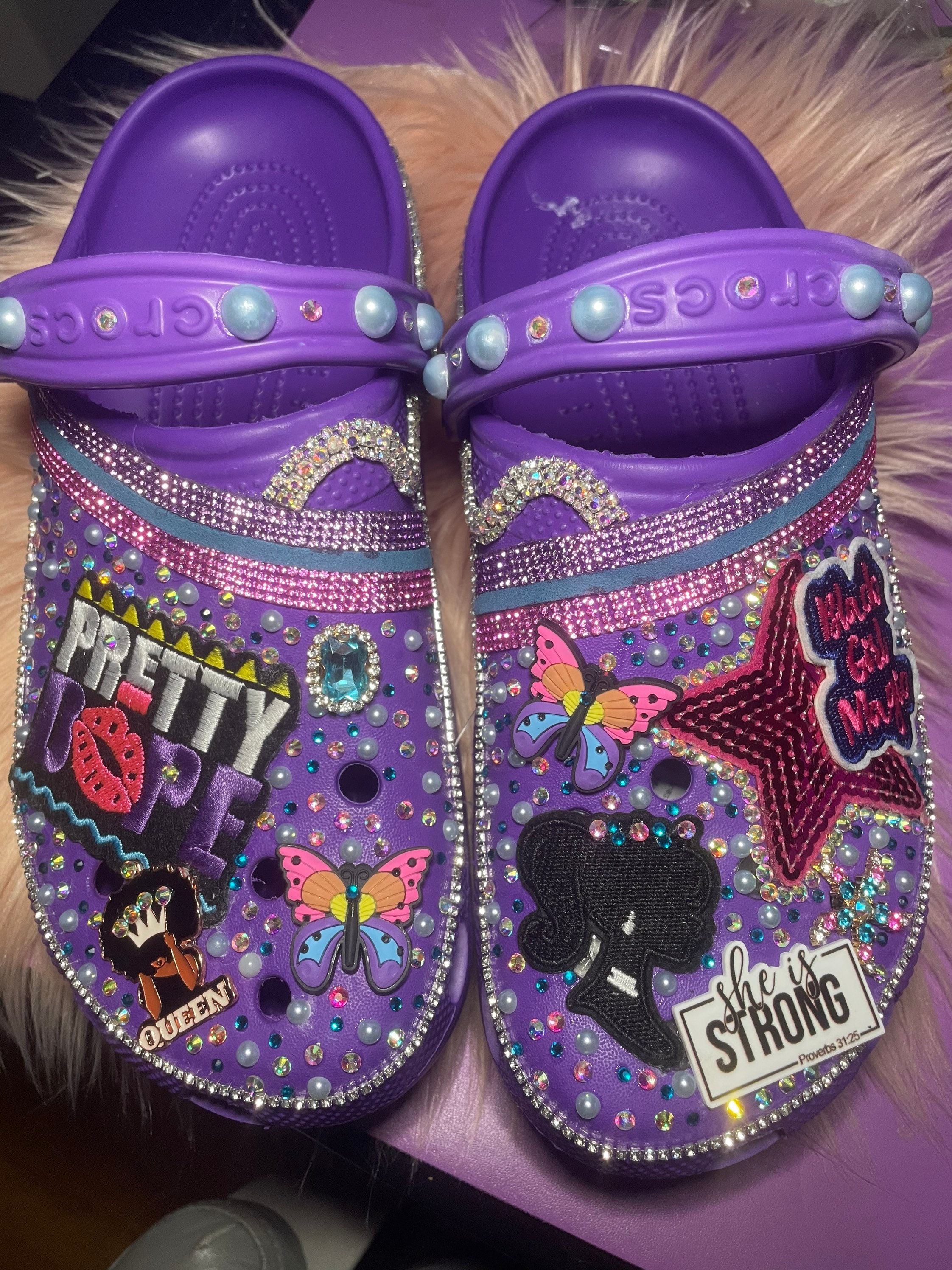 Crocs bling bling personnalisés (adultes - bling bling)