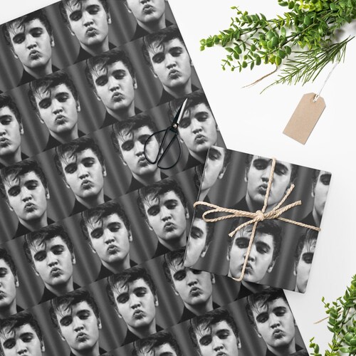 Elvis Christmas Wrapping Paper 