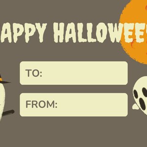 Halloween Cadeau tags