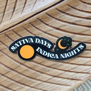 Pegatinas de Sativa Days Indica Nights