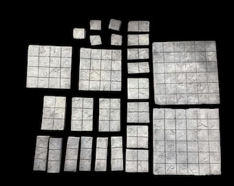 Handcrafted TTRPG Dungeon tiles starter kit - D&D, Pathfinder
