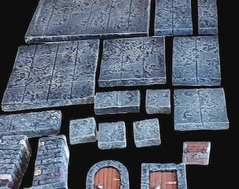 Mazmorra de rol de mesa hecha a mano en una caja: D&D, Pathfinder