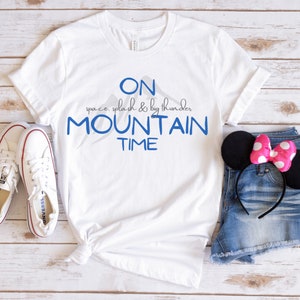 On Mountain Time - Magic Kingdom SVG | Space Mountain | Splash Mountain | Big Thunder Mountain | Frontierland | Tomorrowland