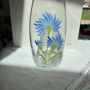 Laura Ashley Glass Vase - Etsy