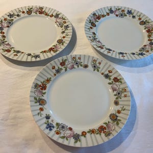 Wm Guerin & Co Limoges 花柄金縁陶磁器皿2枚セット Wm Guerin & Co Limoges 花柄金縁陶磁器皿2枚セット キッチン・食器