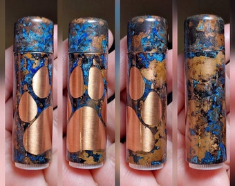 Dog Paw Copper Lip Balm sleeve/Edc/Edc gear/Edc gift/Everyday carry/Lip care/Tactical gear/Tactical gift/Lip Balm holder/Dog lover/Dog love
