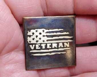 Veteran Brass Ranger Eye Patch/Edc patch/Tactical patch/Ranger Eyes/Morale patch/Backpack patch/Pouch patch/Everyday carry/Edc gear/Edc gift