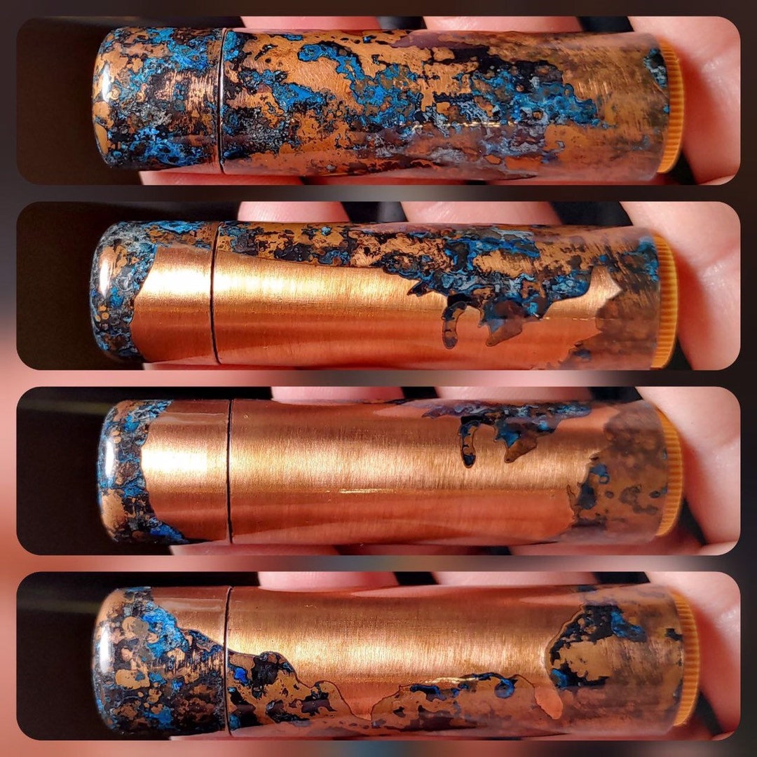 Copper Lip Balm Sleeve/edc/edc Gear/edc Gift/lip Balm Holder/lip Care