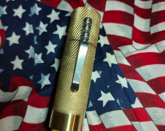 V3.2 Brass Knurl Lip Balm sleeve/Edc/Edc gear/Edc gift/Lip Balm Holder/Edc Lip Balm/Tactical gear/Tactical gift/Tactical lip balm/Lip care