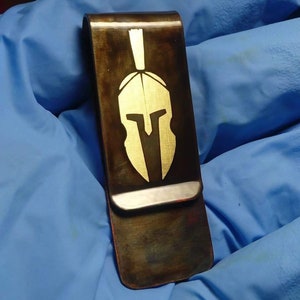 Spartan Brass Money Clip/Edc gear/Edc gift/Edc Money clip/Edc clip/Tactical gear/Tactical gift/Tactical Money clip/Edc clip/Everyday carry