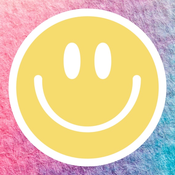 Smile Face Stickers,yellow Emoticon Sticker Vinyl Waterproof