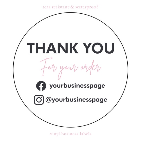 Business Stickers Etsy UK