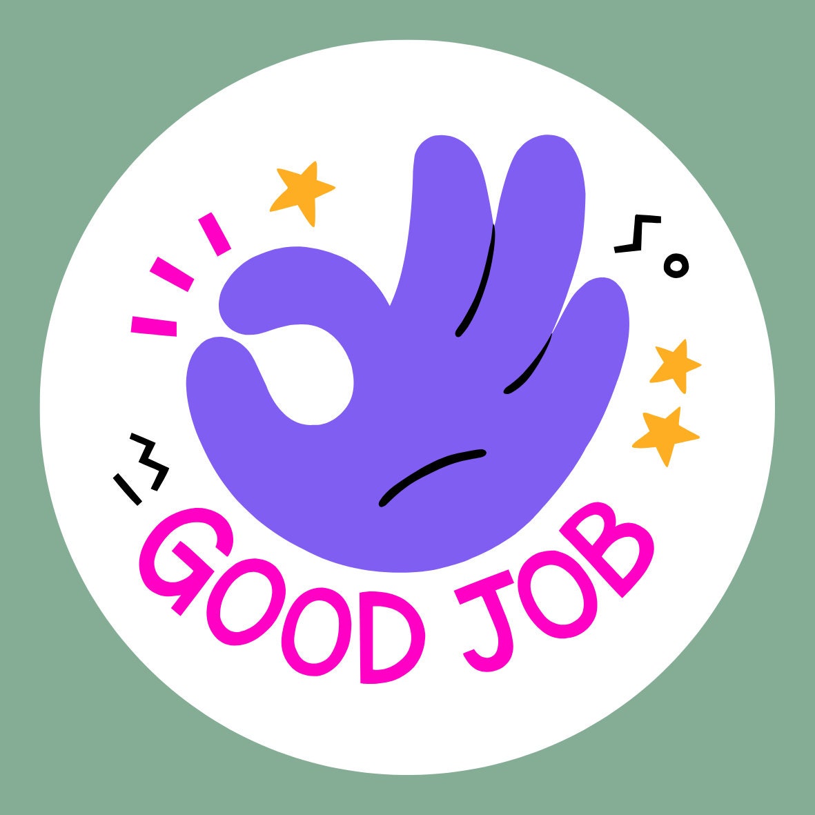 Decorably 1200 Good Job Stickers for Kids - 60 Sheets Teacher Stickers for  Students, Classroom Reward Stickers, School Reward Stickers for Teachers