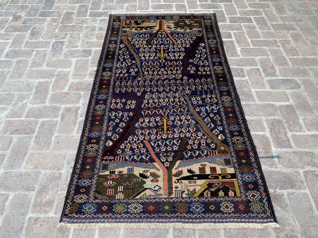 Traditional Pattern Rug Tribal Handmade Afghan Baluchi Area - Etsy