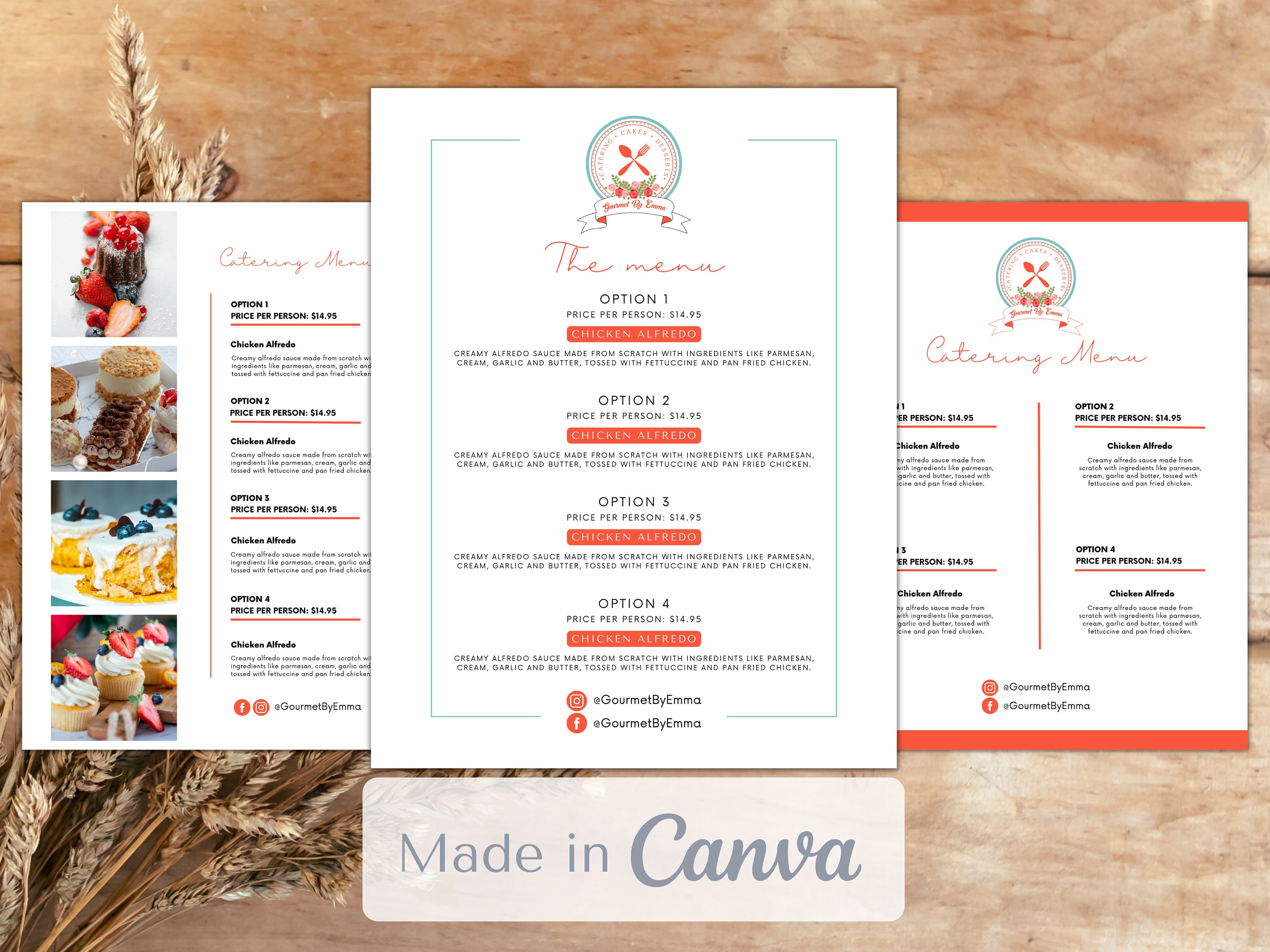catering order bundle, catering template, editable... Menu Bundle, Catering Template, Editable Menu, Minimalist Wedding Menu ...