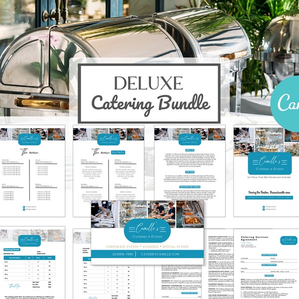 Catering Business Bundle, Catering Agreement, Catering Template, Contract Template, Editable Catering Contract, Catering business, Canva, C3