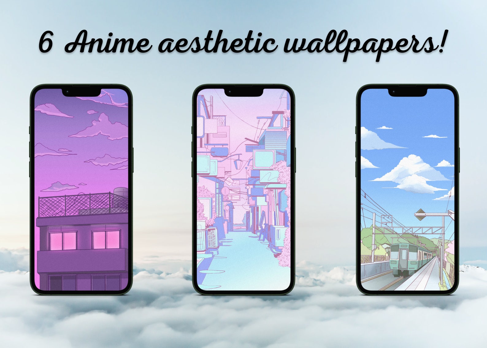 Anime Aesthetic Phone Wallpapers Aesthetic Phone Background - Etsy