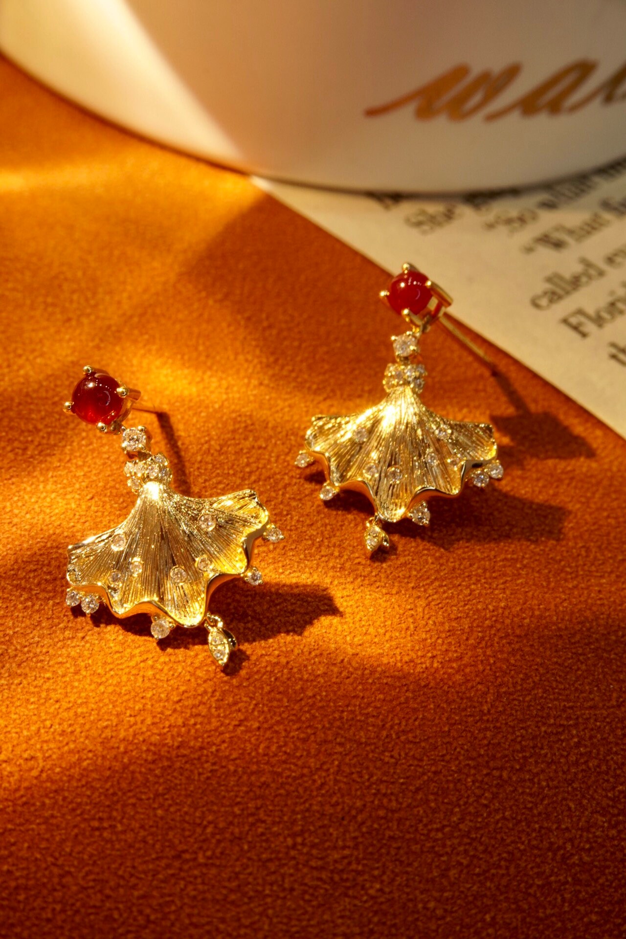 Ruby Dangle Earring Natural Diamond Earring 18K Ruby Earring Etsy