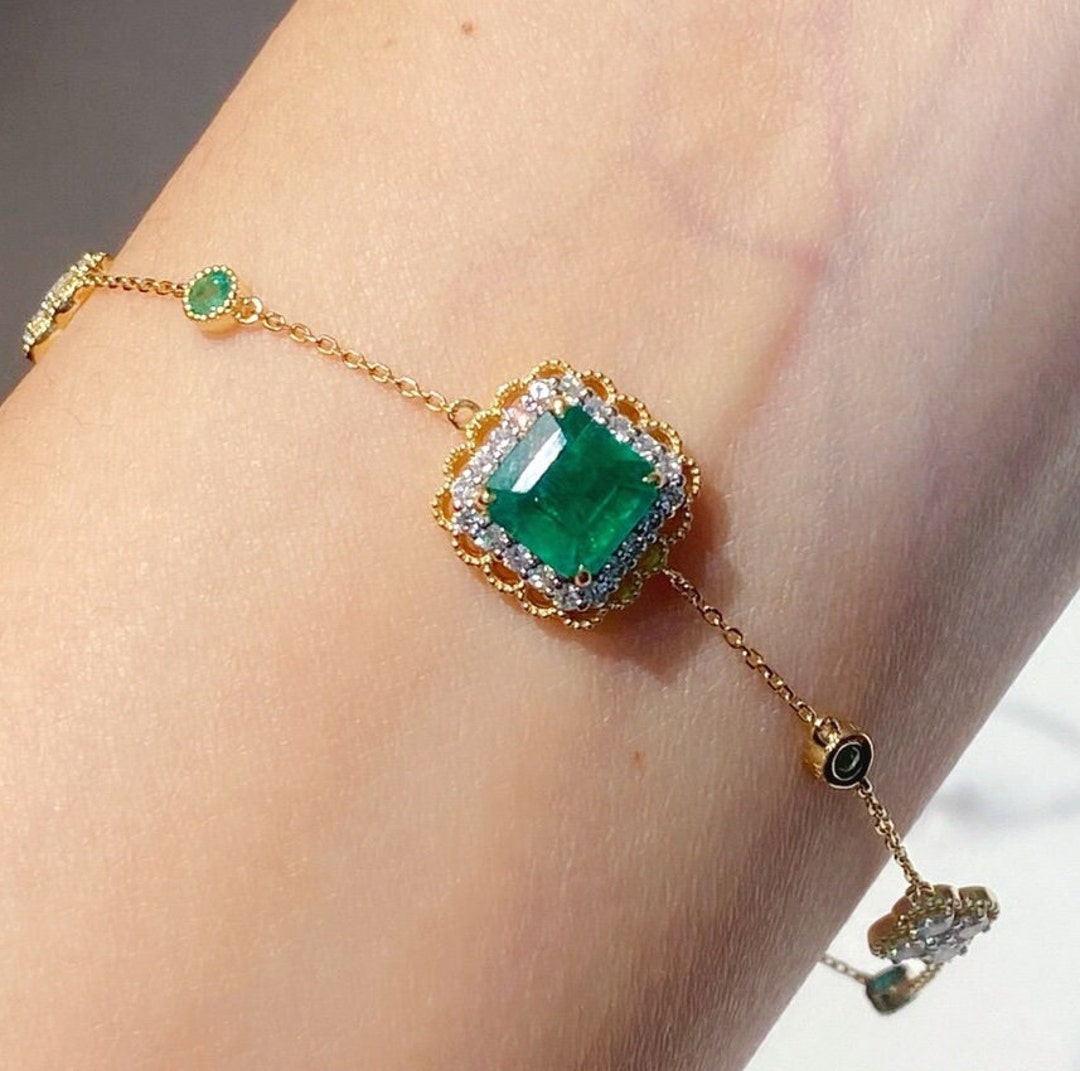 Emerald Diamond Bracelet — Hakimi Gem