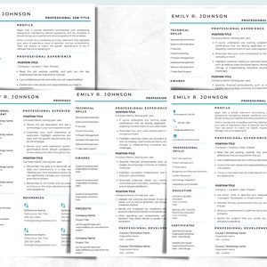 Creative Resume Template for Word Modern CV Template Professional Resume Template Instant Download image 8
