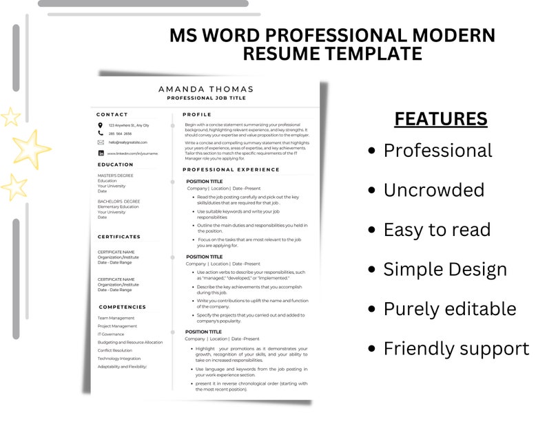 Modern Professional Resume Word - Il 794xN.5005275327 Lvuq 