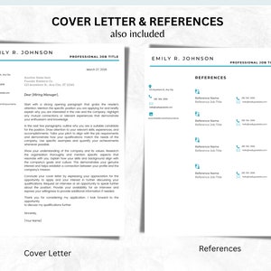 Creative Resume Template for Word Modern CV Template Professional Resume Template Instant Download image 2