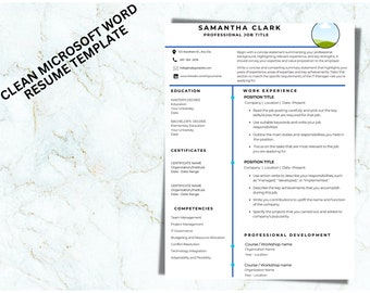 CV-mall med porträttfoto och foto, CV-mall för Word, CV med bild, Curriculum Vitae-mall i Word-format