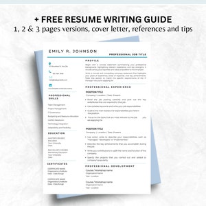 Kreative Lebenslauf Vorlage für Word | Moderne Lebenslauf Vorlage | Professioneller Lebenslauf Vorlage | Sofort Download