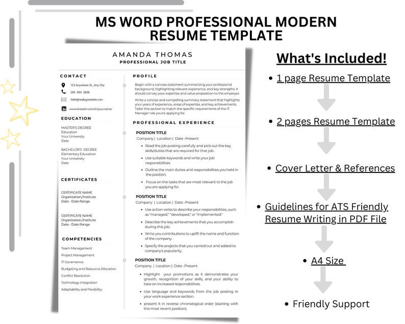 Modern Professional Resume Word - Il 794xN.4957010100 12xn 