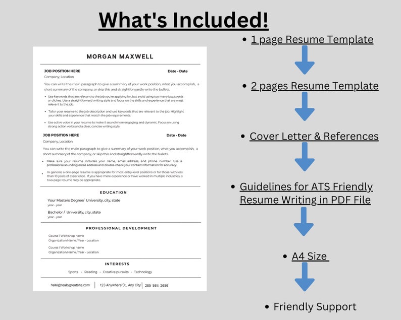 Create Your Perfect Ats-friendly Resume: Simple and Editable Templates ...