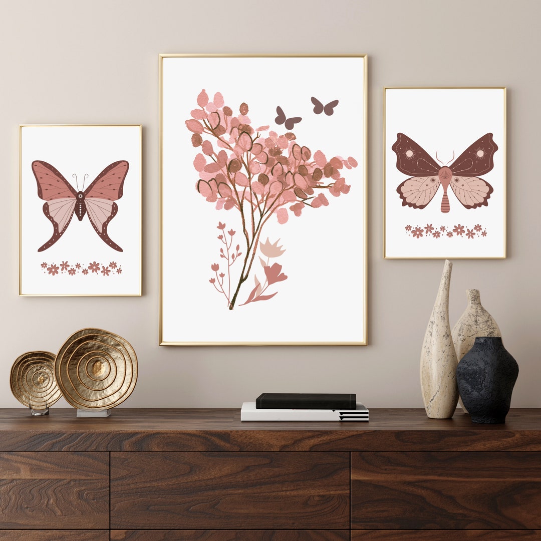 Charming Vintage Boho Butterflies Nursery Art: Whimsical Elegance in ...