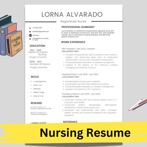 Nursing Resume Template for Google Docs, Word & Pages, Registered Nurse Resume, Remote Nurse, New Grad Nurse Practitioner Resume Template