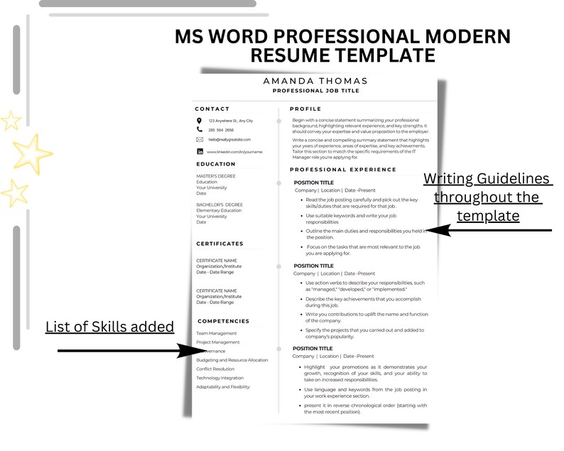 Modern Professional Resume Word - Il 794xN.5005275325 M6dx 