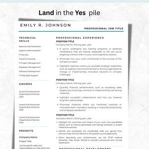 Creative Resume Template for Word Modern CV Template Professional Resume Template Instant Download image 9