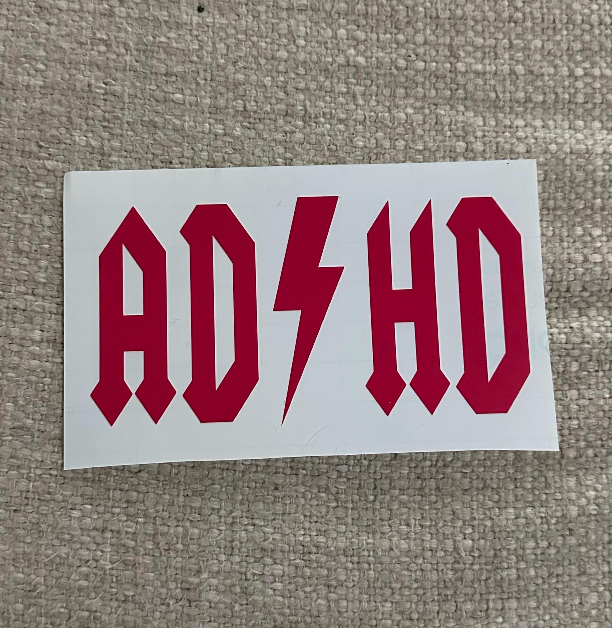 ADHD/ACDC Car Decal - Etsy