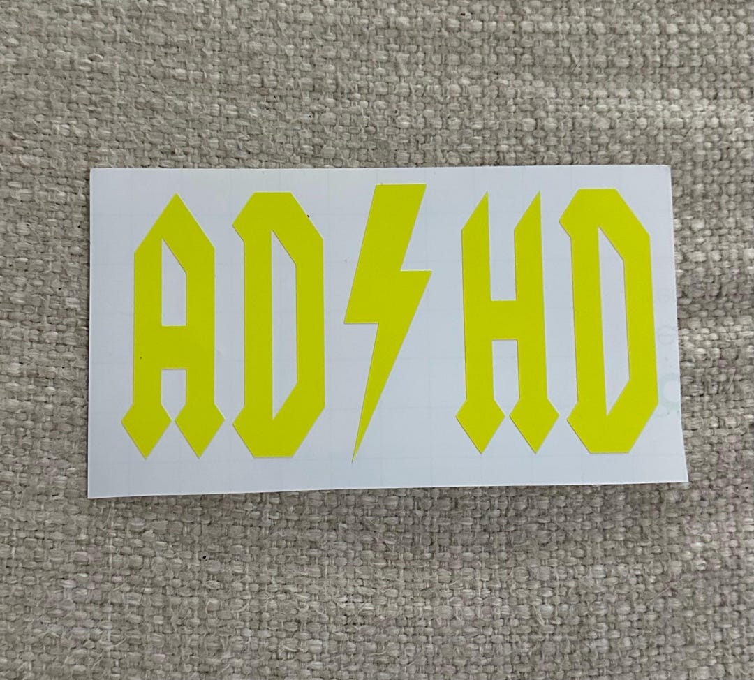 ADHD/ACDC Car Decal - Etsy