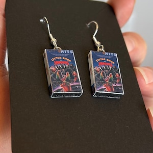 Nostalgic, customizable, handmade, VHS movie earrings image 5