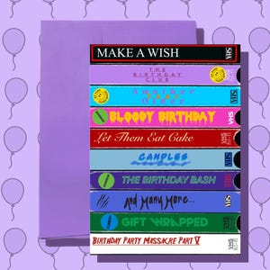 Retro VHS Movie Birthday Card: Nostalgic Movie Lover Gift