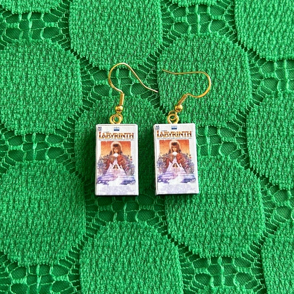 Nostalgic Labyrinth VHS Movie Earrings