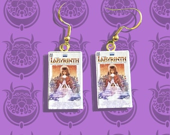 Nostalgic Labyrinth VHS Movie Earrings