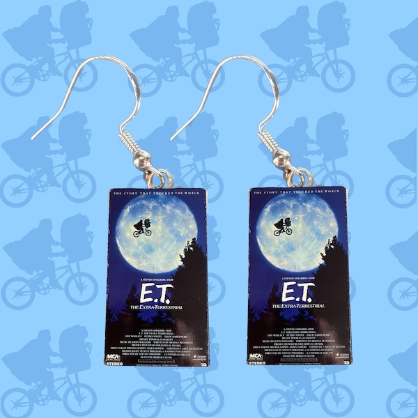 E.T. Movie VHS Earrings