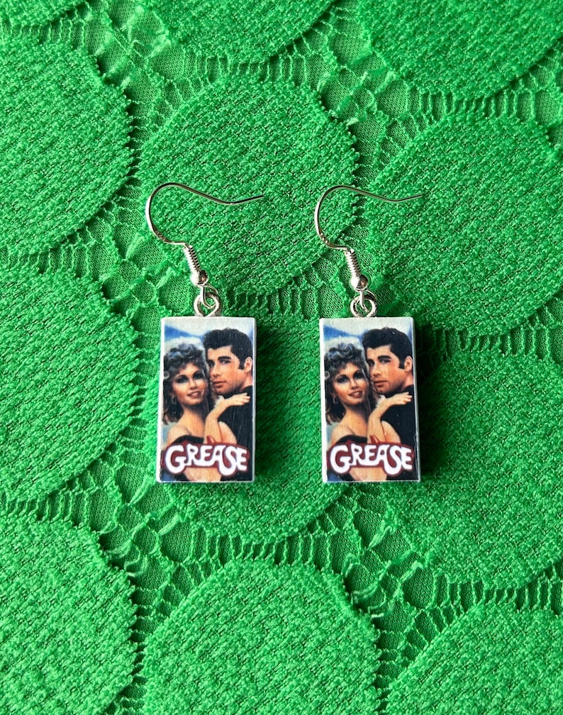 Nostalgic Grease VHS Movie Earrings - Etsy