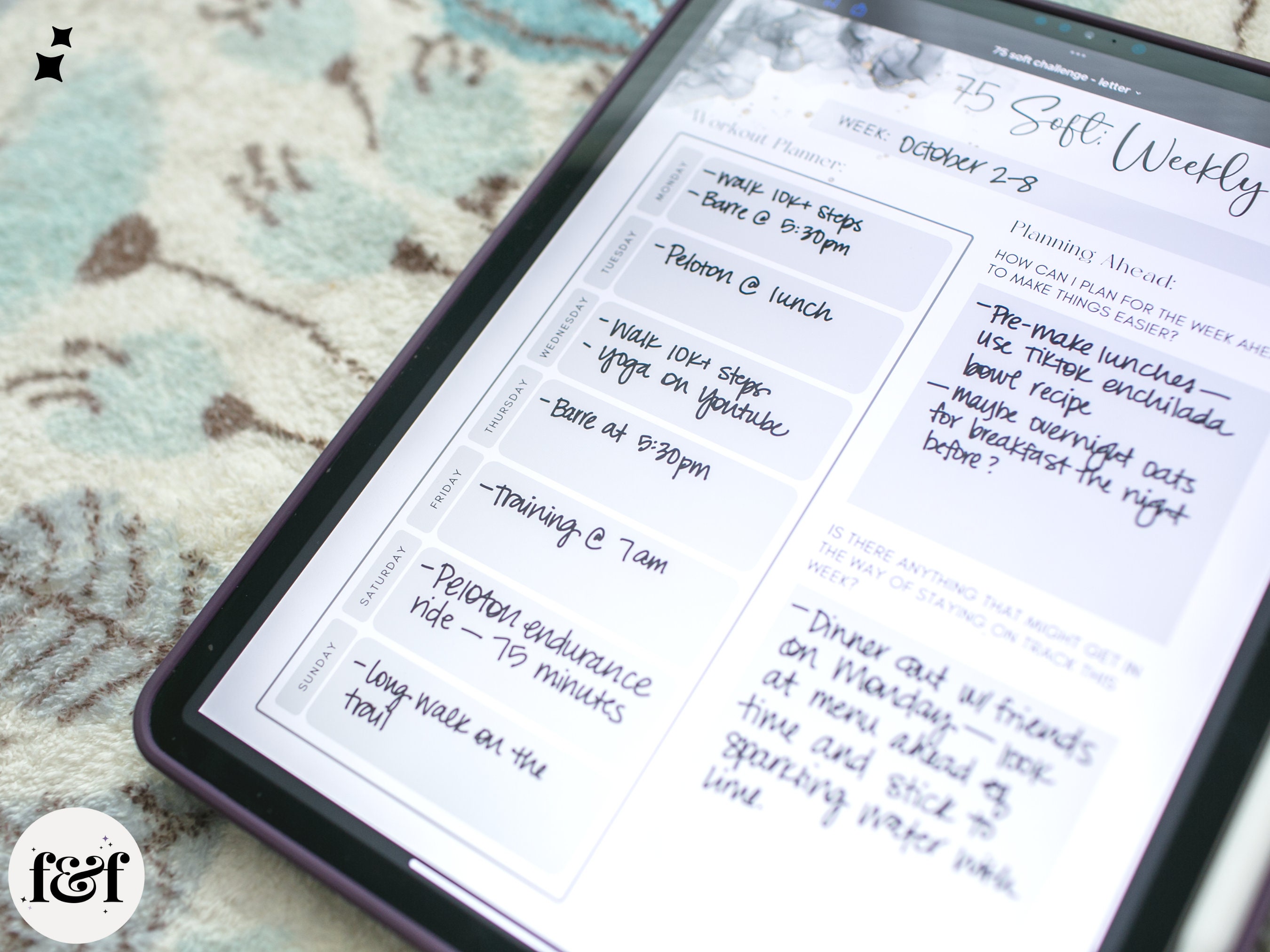 75 Soft Challenge Printable | Goodnotes Template | Fitness Tracker ...