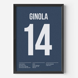 David Ginola of Tottenham Signed Football Shirt