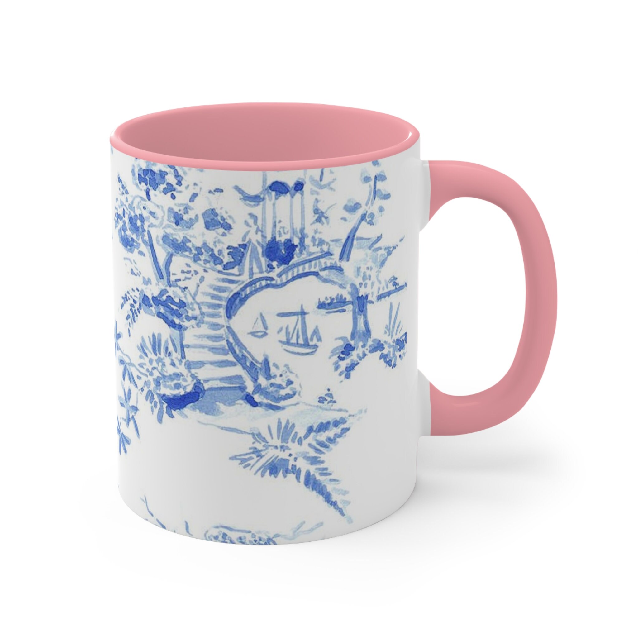 Chinoiserie Toile Mug Blue